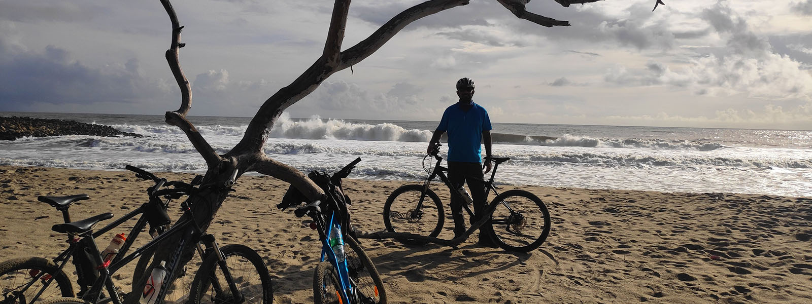Kochi beach and backwater cycling